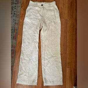 H&M: Cream linen trousers — Great condition